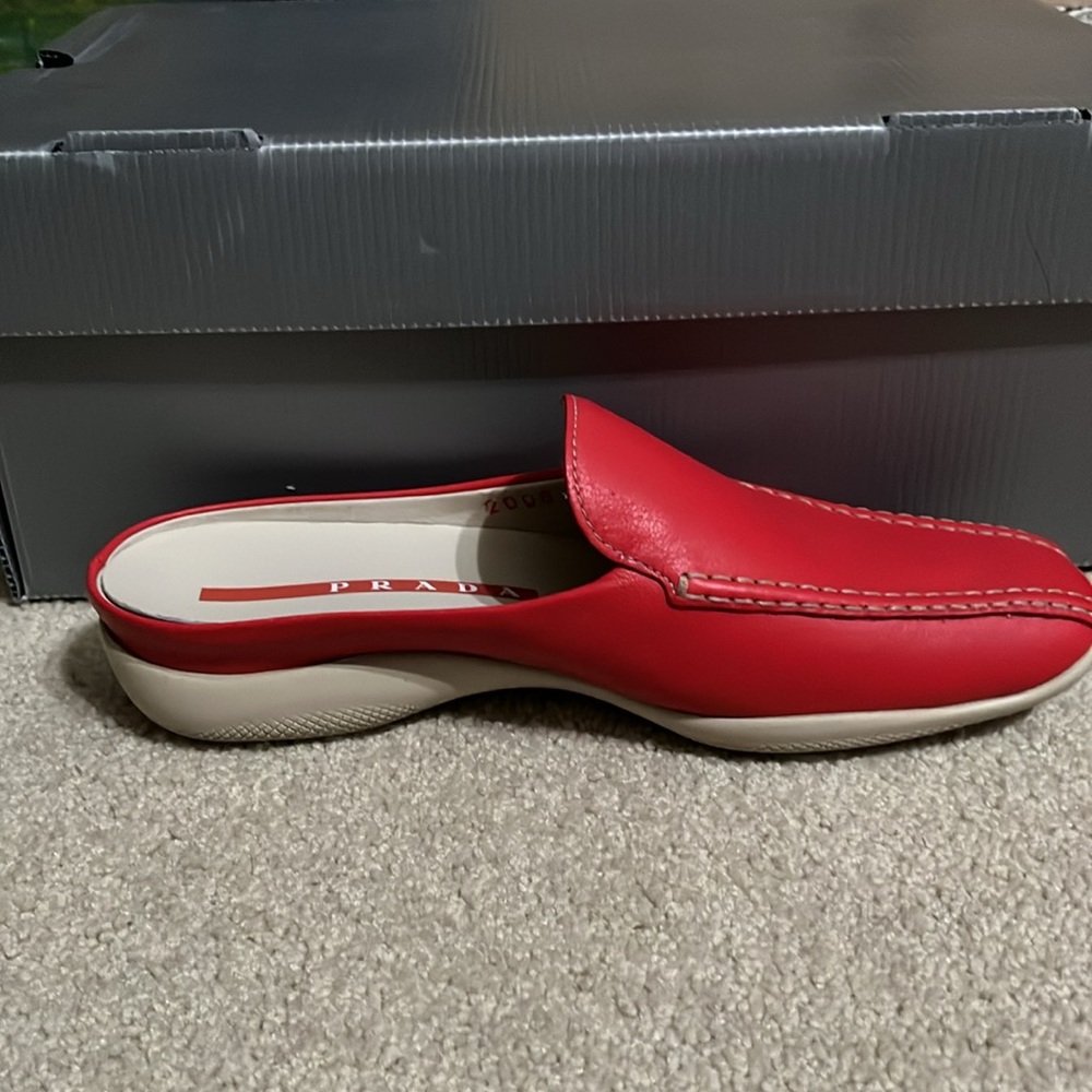 Red Prada flats